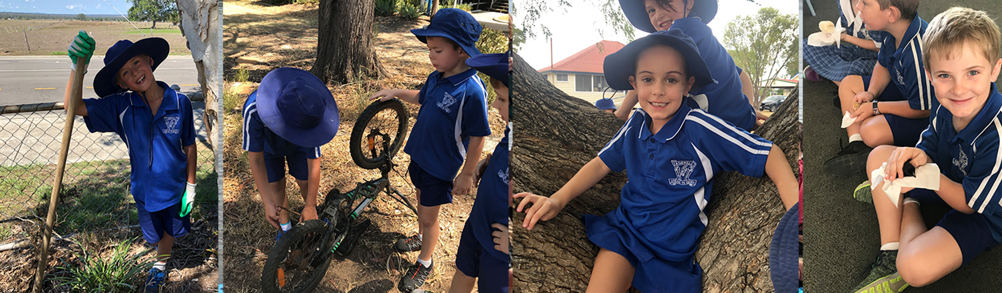 Ashwell State School students playing outdoors
